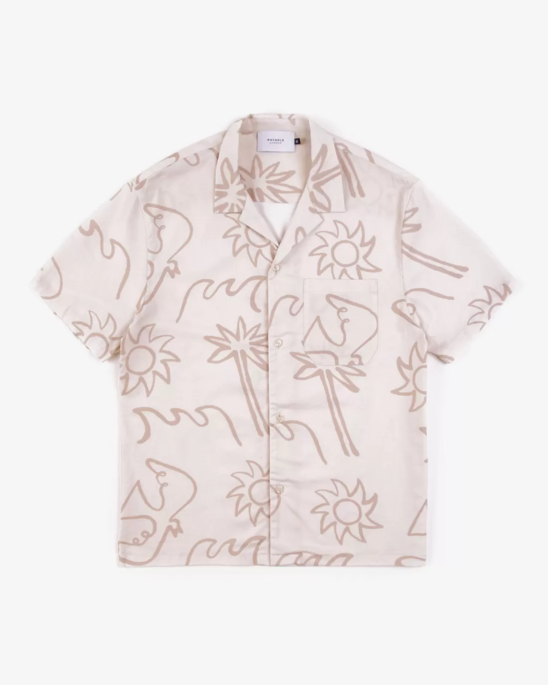 Hemden & Overshirts | Shirts & Blouses | Rotholz Beachside Bowling Shirt Off-White