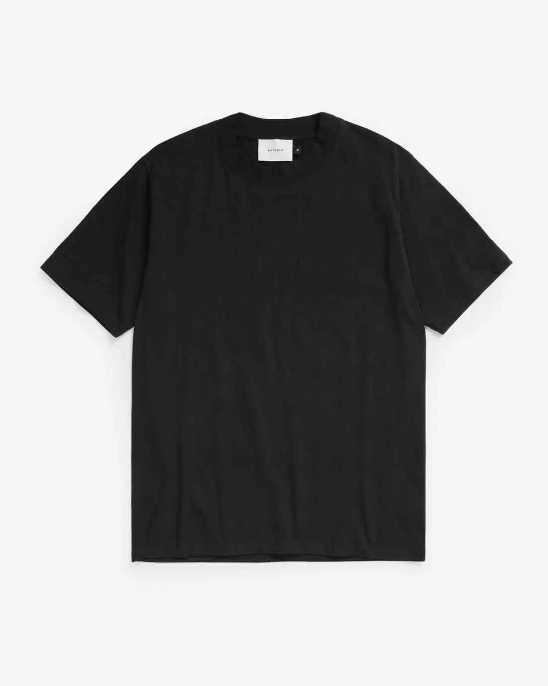 T-Shirts & Tops | T-Shirts & Tops | Rotholz Big Collar T-shirt Organic Cotton - Black