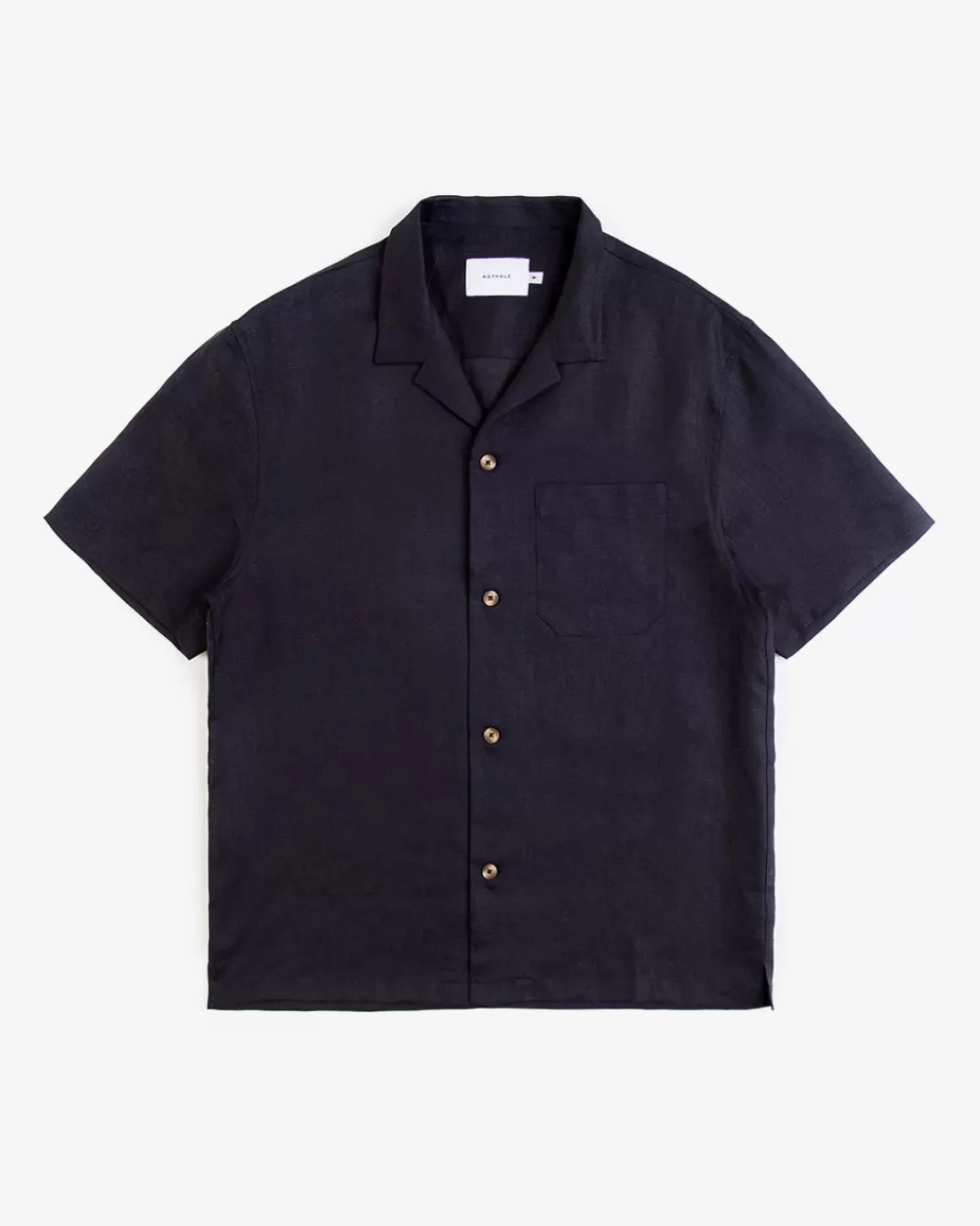 Hemden & Overshirts | Shirts & Blouses | Rotholz Bowling Shirt Black Linen