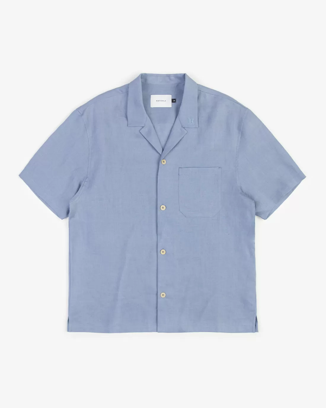 Hemden & Overshirts | Shirts & Blouses | Rotholz Bowling Shirt Leinen Mix - Hellblau