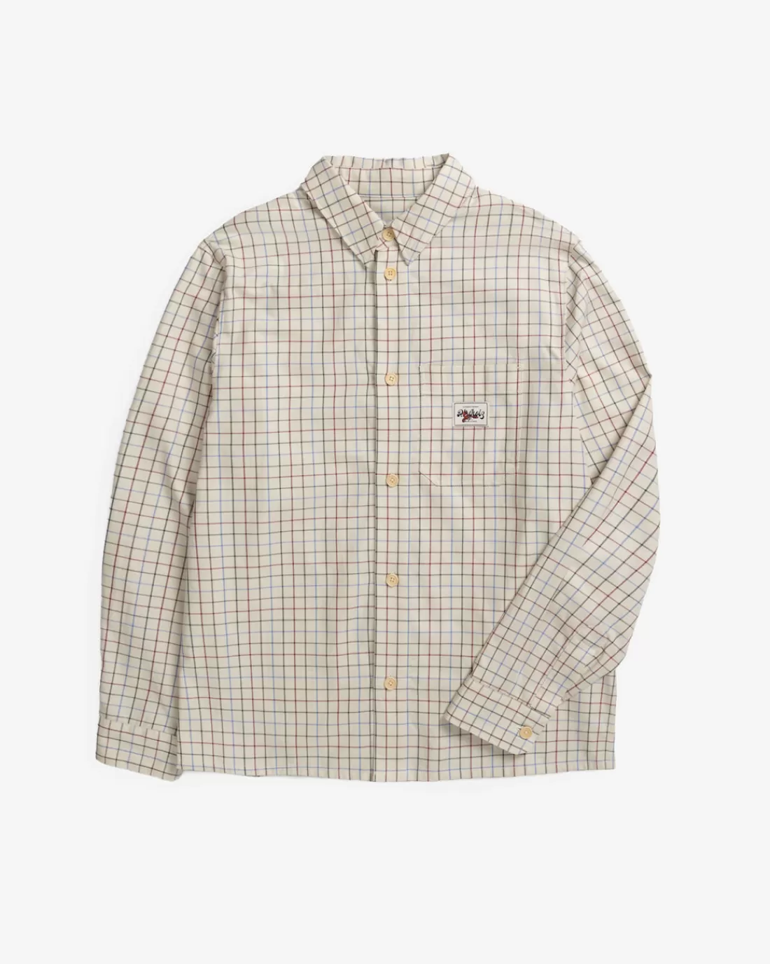 Hemden & Overshirts | Shirts & Blouses | Rotholz Casual Shirt Organic Cotton - Off White Check