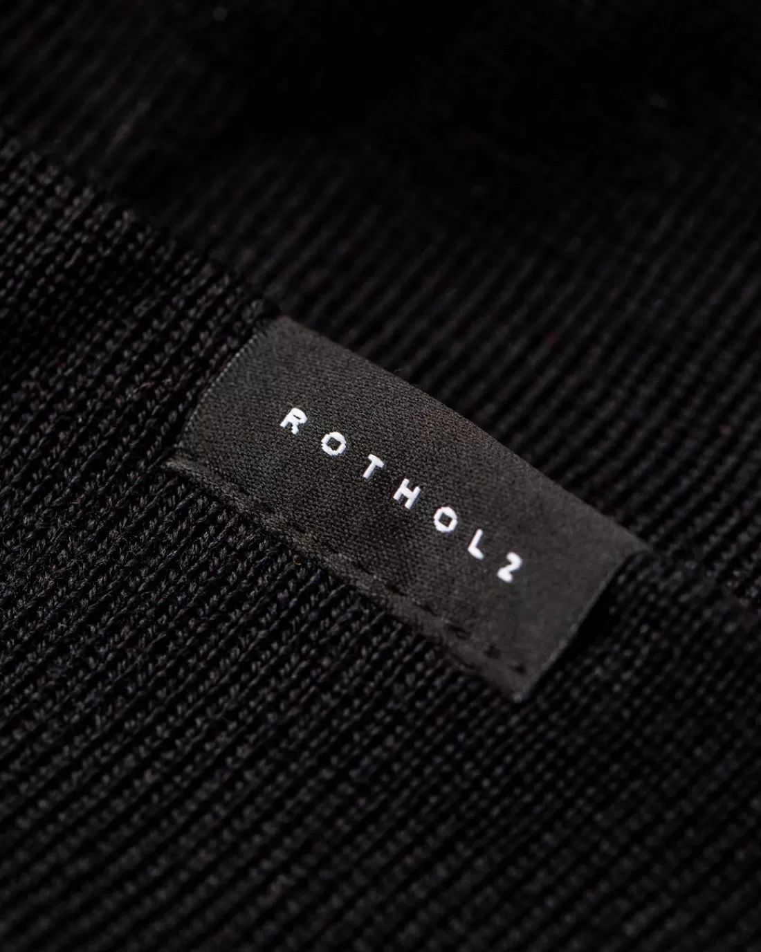 Knitwear | Beanies | Rotholz Classic Fine Beanie Merino Wool - Black