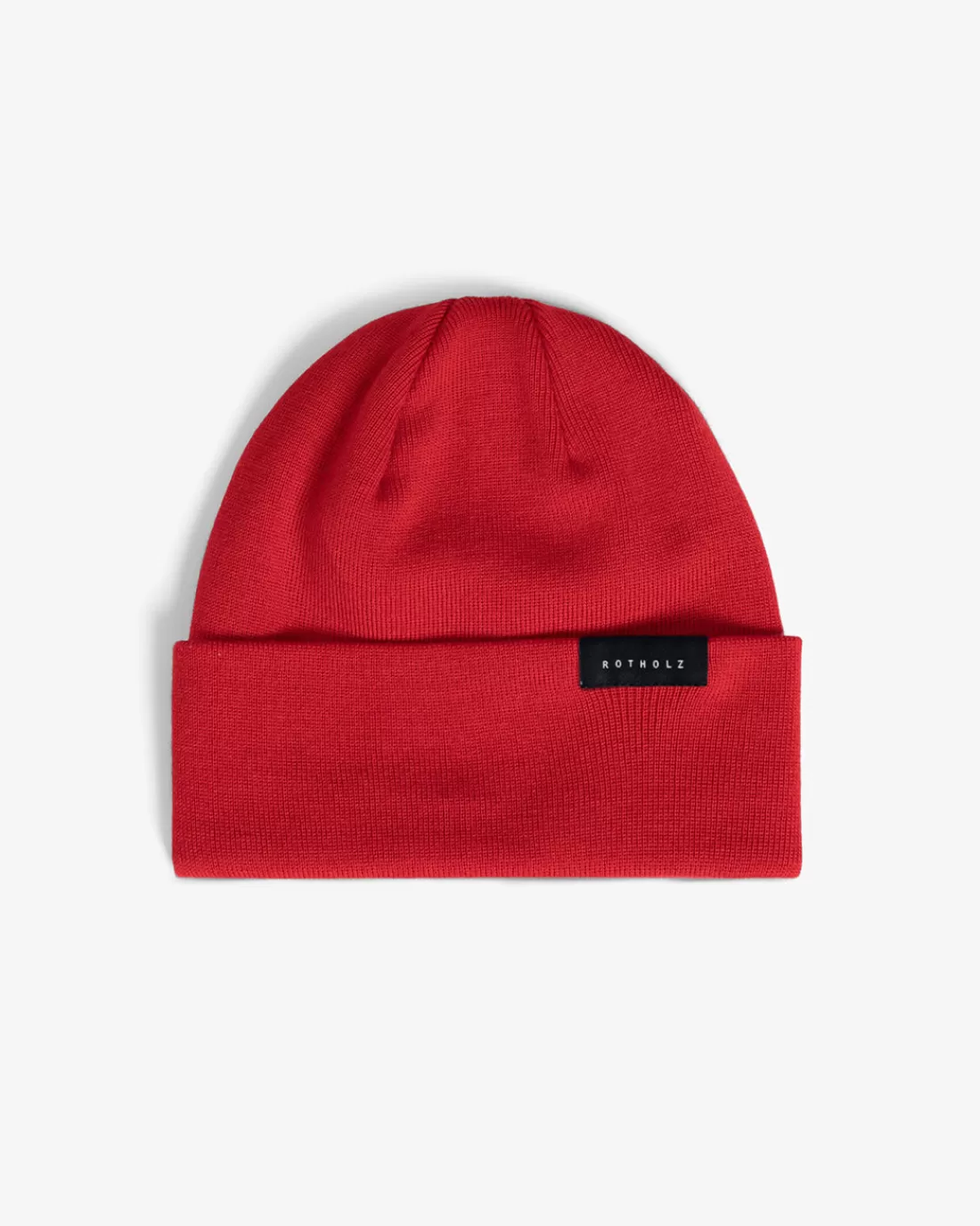 Knitwear | Knitwear | Rotholz Classic Fine Beanie Merino Wool - Red