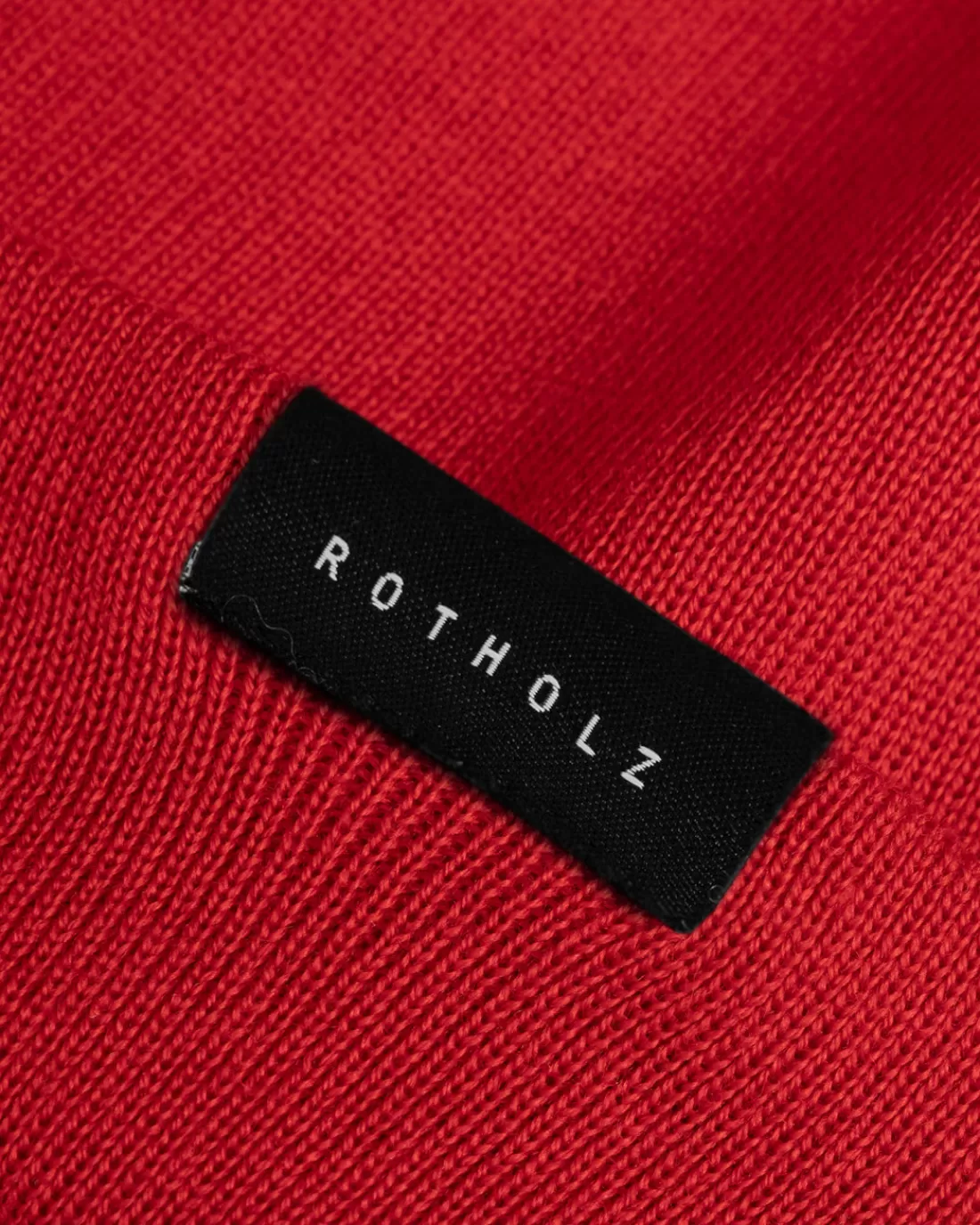 Knitwear | Knitwear | Rotholz Classic Fine Beanie Merino Wool - Red