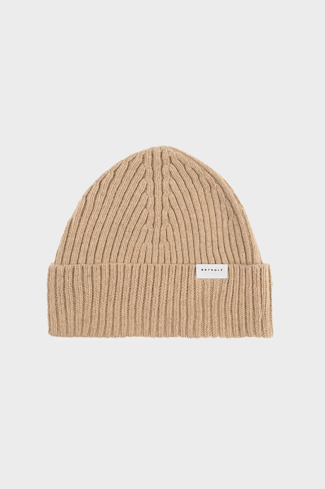 Beanies | Beanies | Rotholz Classic Ribbed Beanie Oatmeal FW23