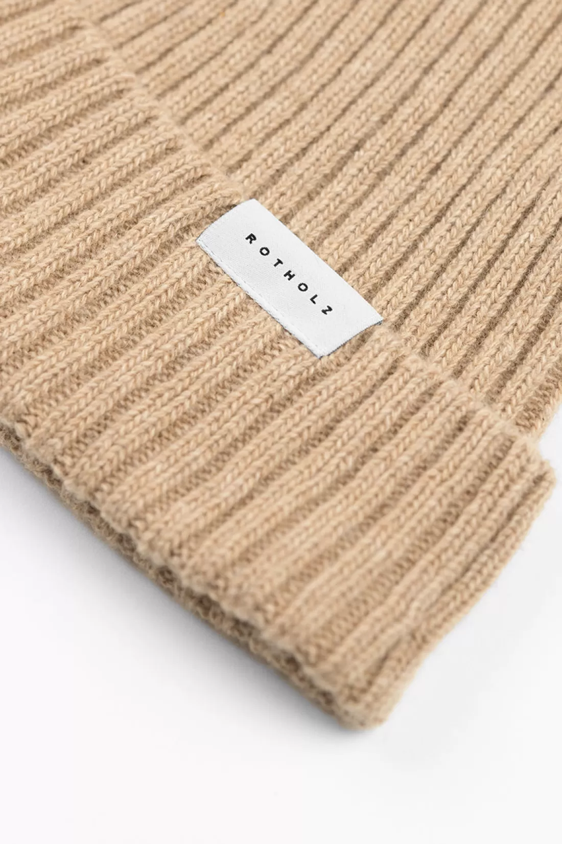 Beanies | Beanies | Rotholz Classic Ribbed Beanie Oatmeal FW23