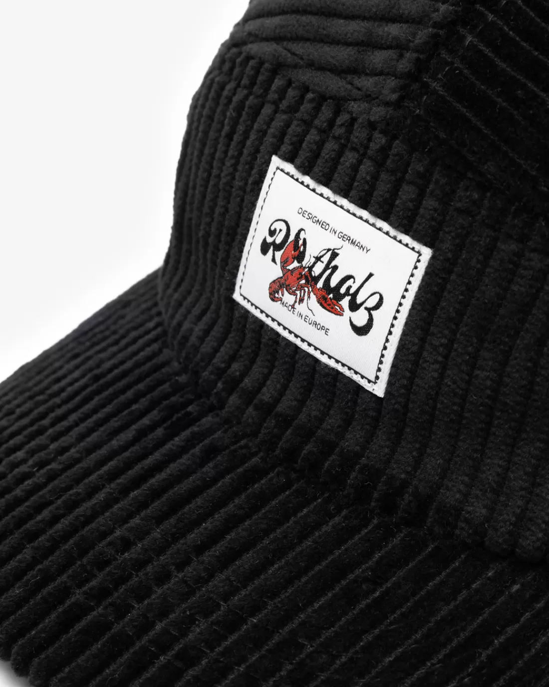 Caps | Caps | Rotholz Cord 5-Panel Cap Organic Cotton - Soft Black
