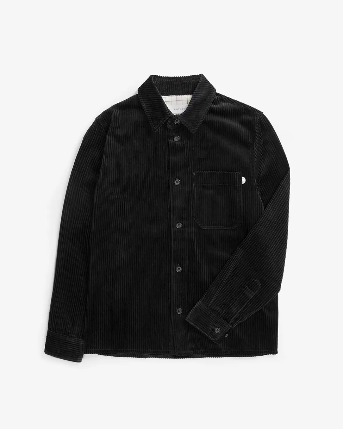 Hemden & Overshirts | Shirts & Blouses | Rotholz Cord Casual Shirt Organic Cotton - Soft Black