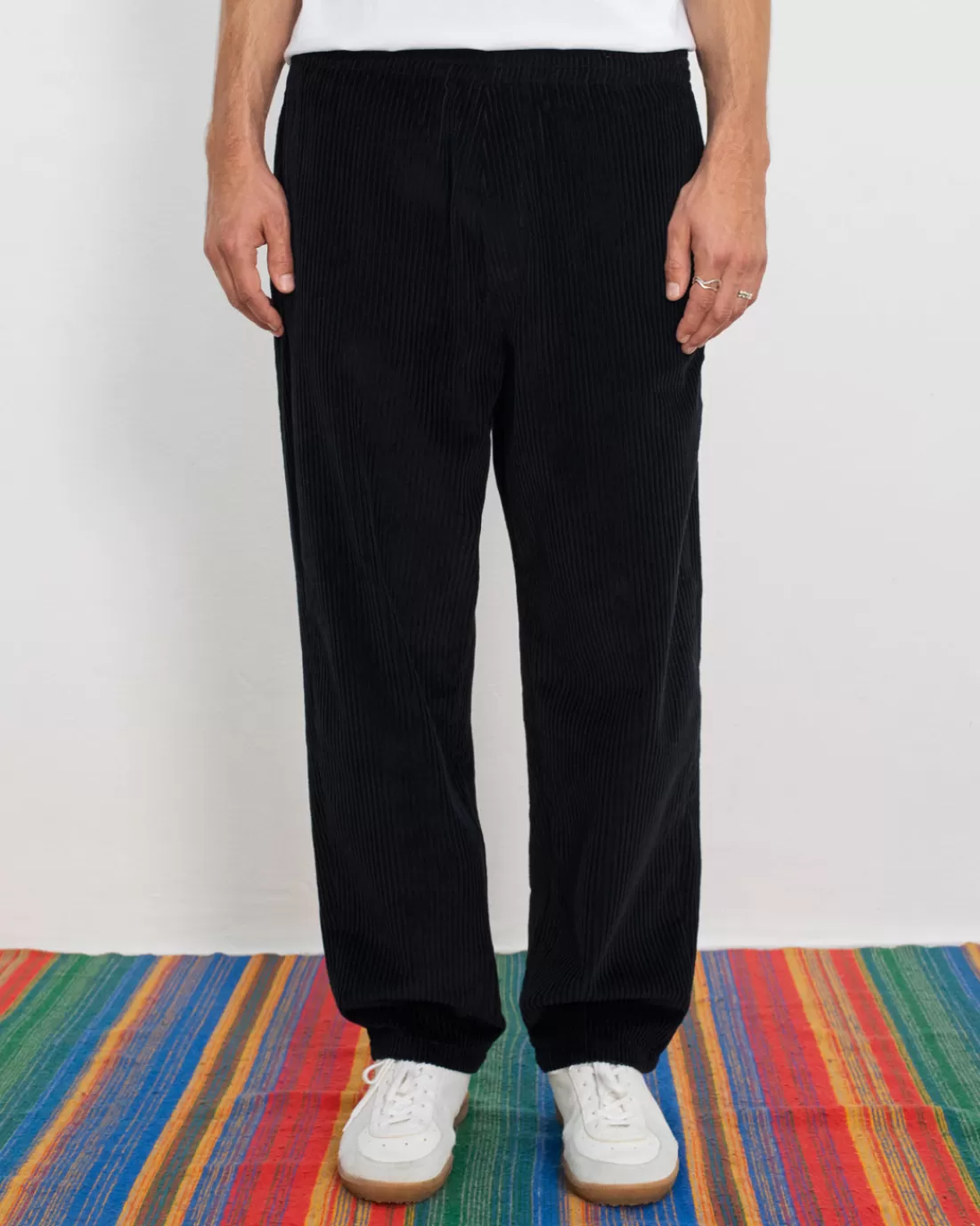 Pants & Shorts | Pants & Shorts | Rotholz Cord Wide Pant Organic Cotton - Soft Black