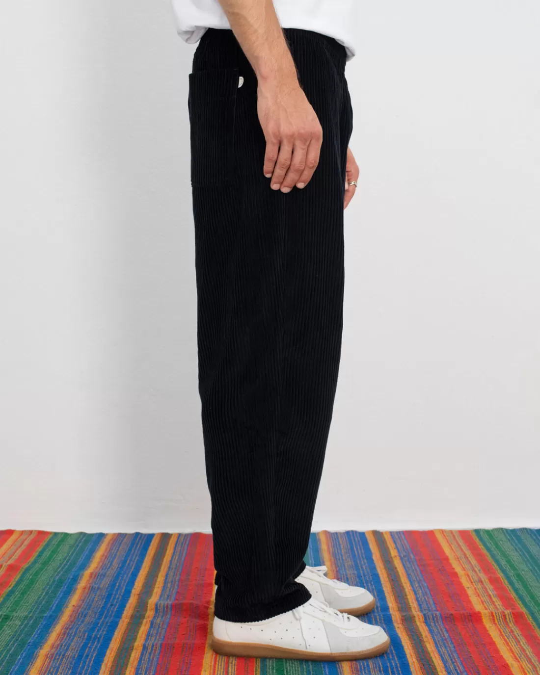 Pants & Shorts | Pants & Shorts | Rotholz Cord Wide Pant Organic Cotton - Soft Black