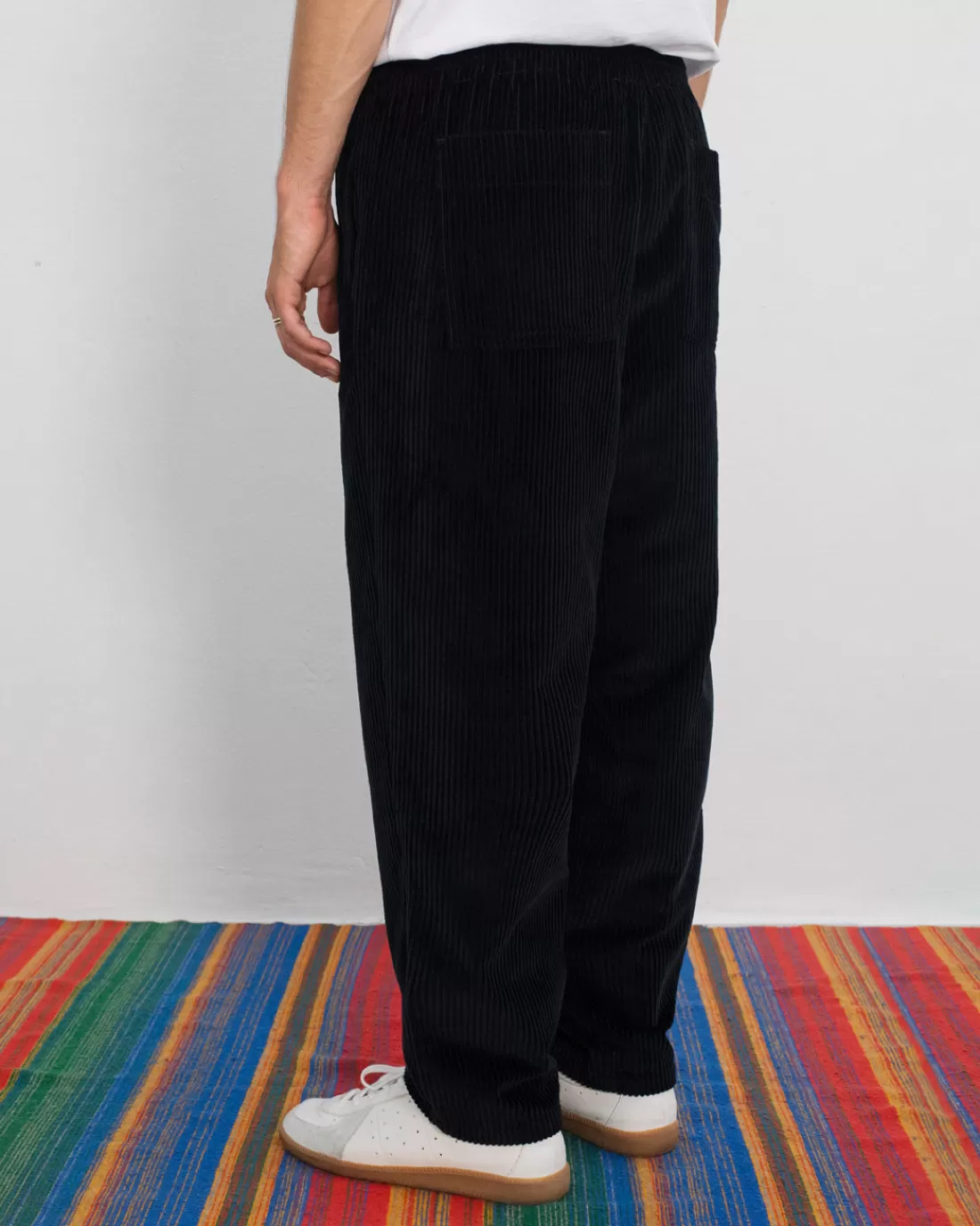 Pants & Shorts | Pants & Shorts | Rotholz Cord Wide Pant Organic Cotton - Soft Black