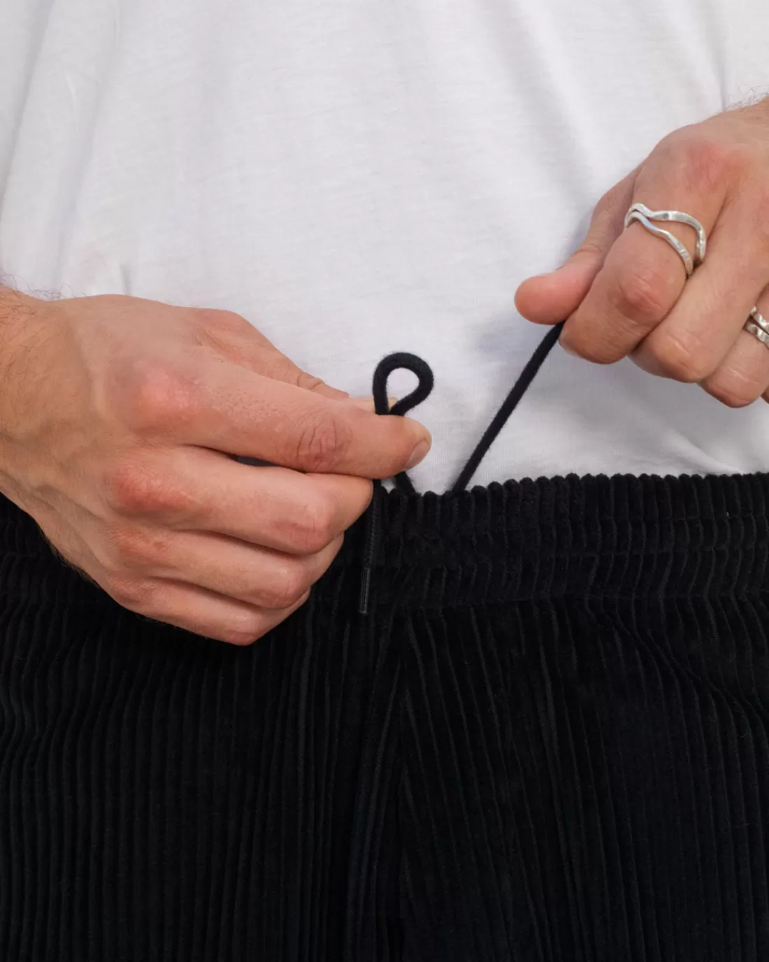 Pants & Shorts | Pants & Shorts | Rotholz Cord Wide Pant Organic Cotton - Soft Black