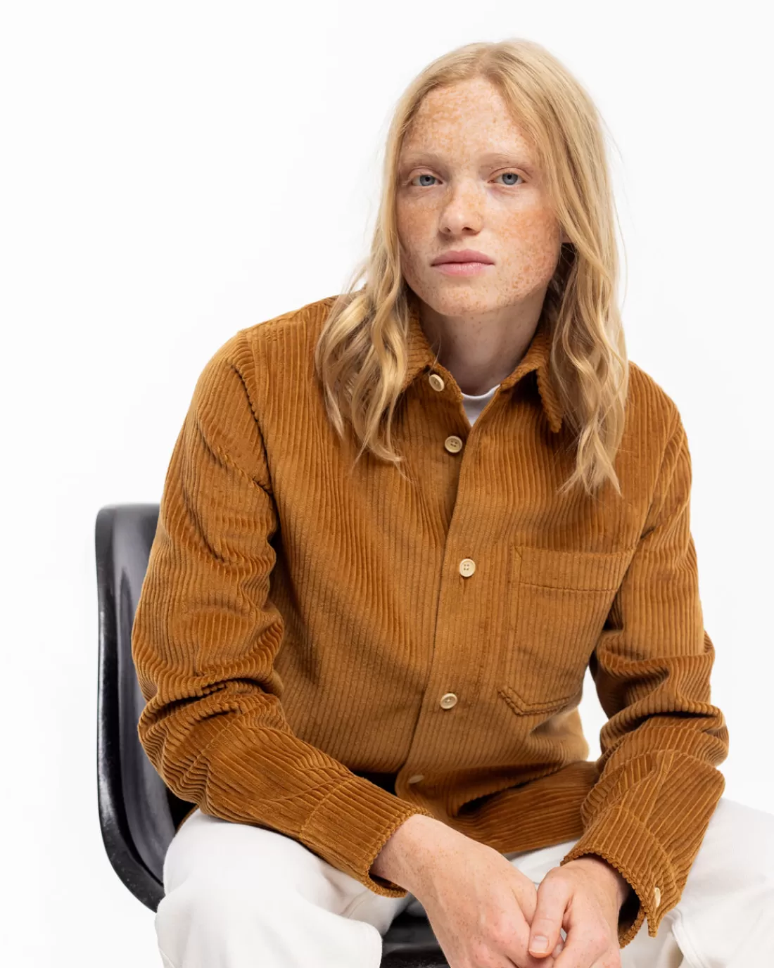 Shirts & Blouses | Rotholz Corduroy Casual Shirt Organic Cotton - Toffee