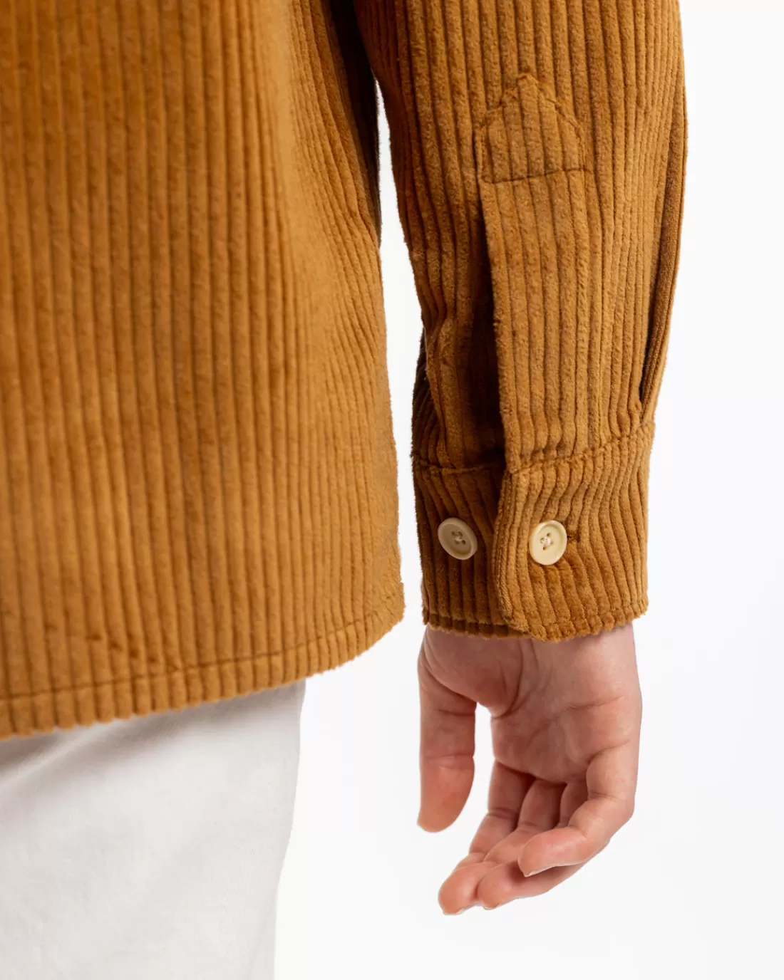 Shirts & Blouses | Rotholz Corduroy Casual Shirt Organic Cotton - Toffee