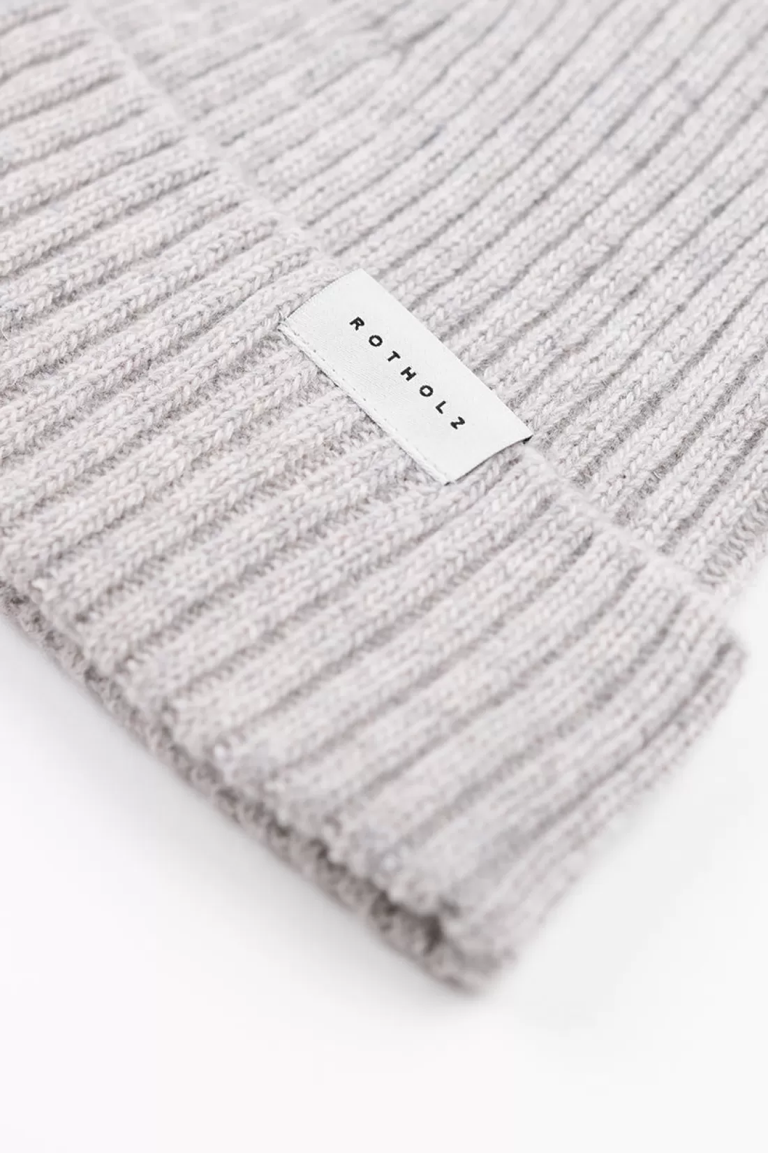 Beanies | Beanies | Rotholz Cropped Beanie Ash Heather FW23