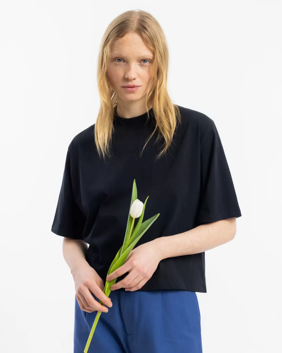 T-Shirts & Tops | Rotholz Cropped T-Shirt True Black