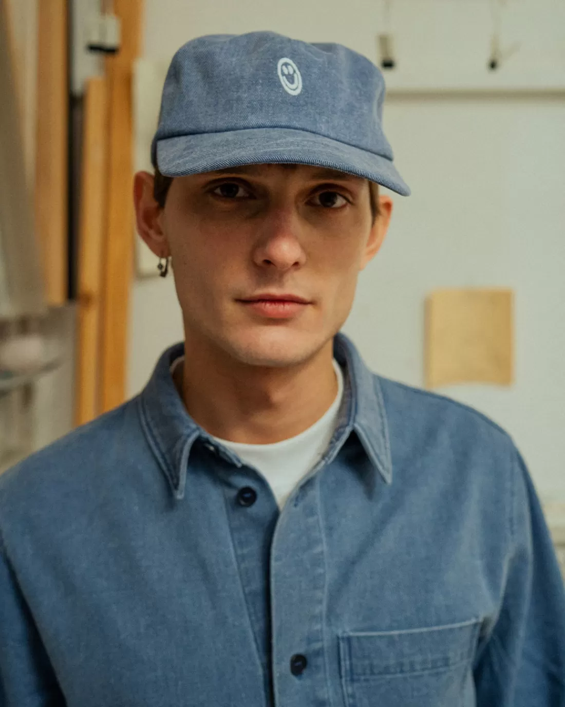 Hemden & Overshirts | Shirts & Blouses | Rotholz Denim Casual Shirt Recycled Cotton - Washed Blue