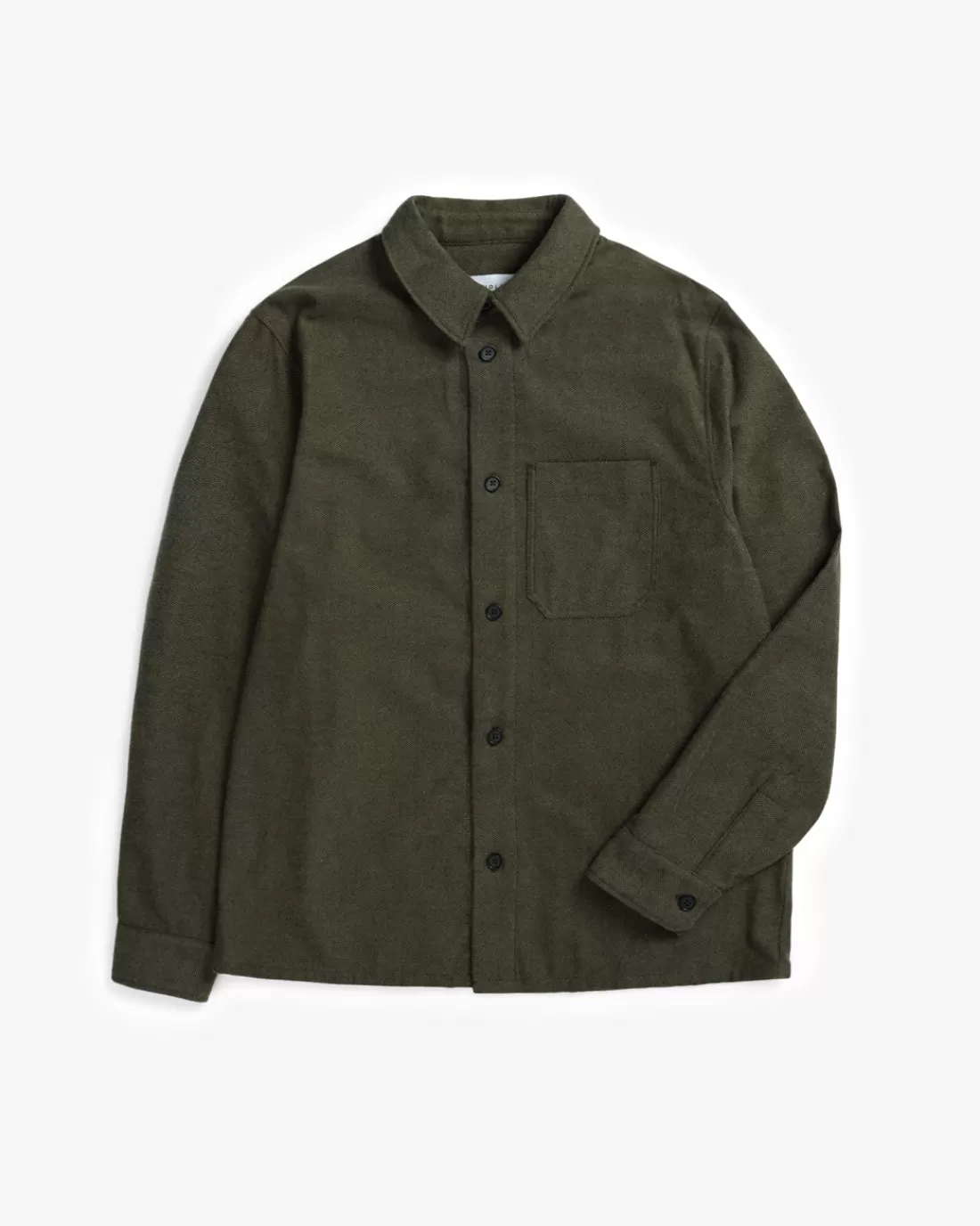 Hemden & Overshirts | Shirts & Blouses | Rotholz Flannel Casual Shirt Organic Cotton - Moss Green