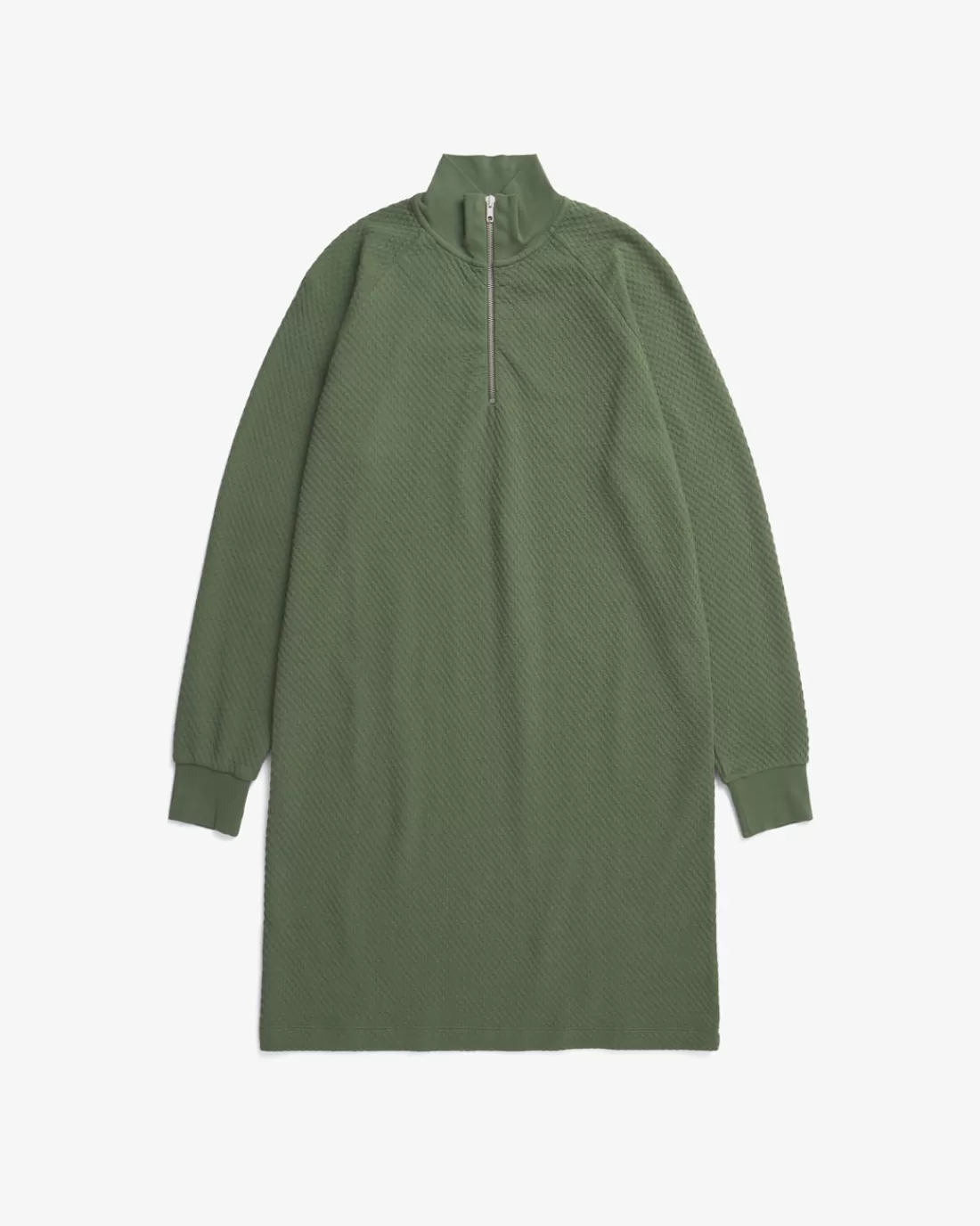 Dresses & Skirts | Rotholz Half Zip Waffle Dress Organic Cotton - Green