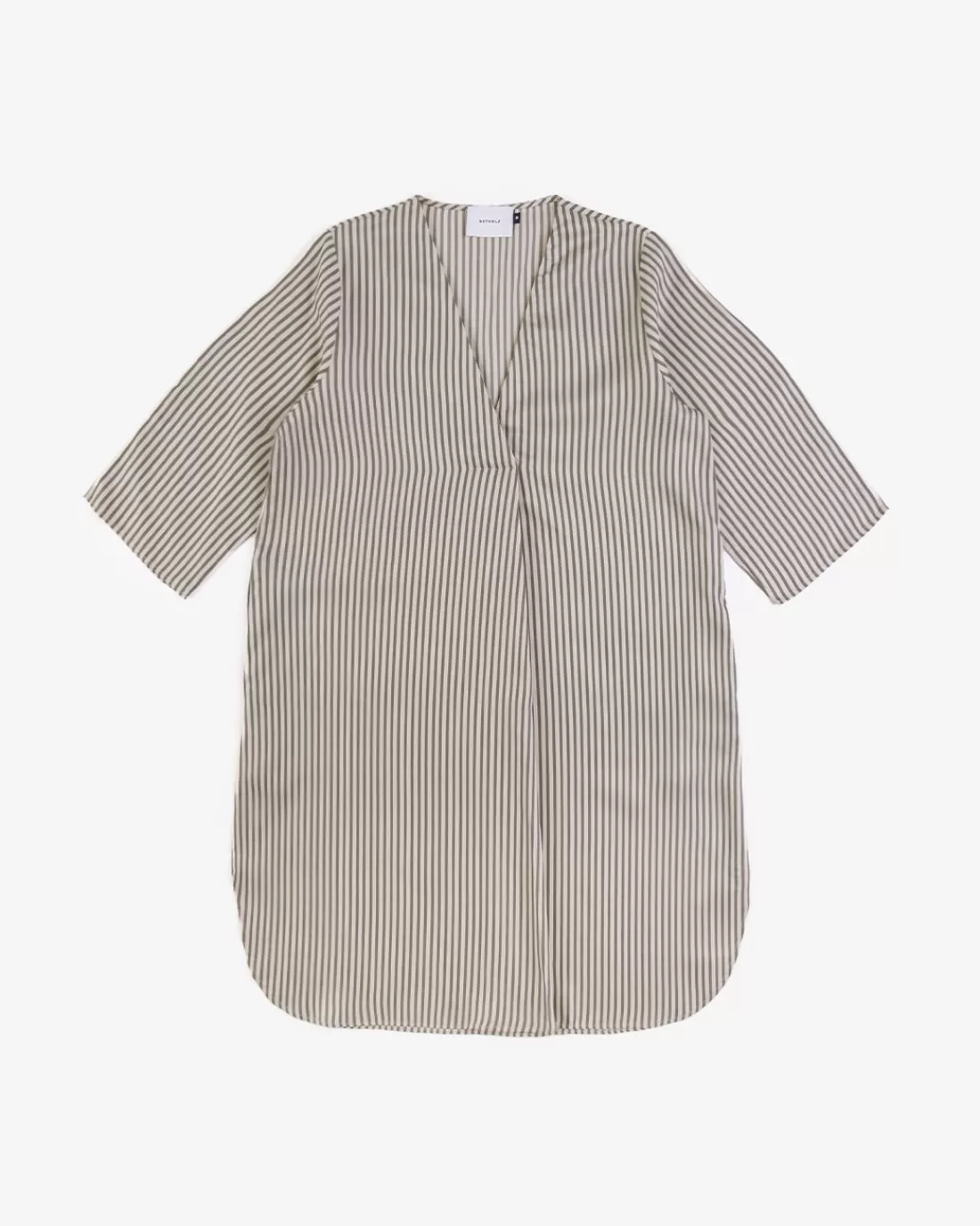 Dresses & Skirts | Rotholz Kaftan Dress Olive/Sand Stripe