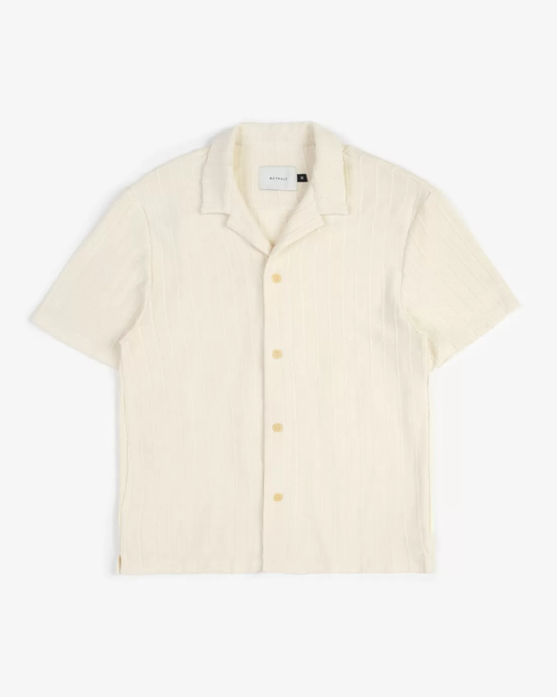 Hemden & Overshirts | Shirts & Blouses | Rotholz Knit Bowling Shirt Nature White