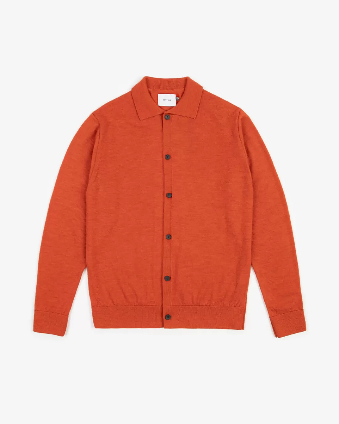 Knitwear | Shirts & Blouses | Rotholz Knit Shirt Burned Orange