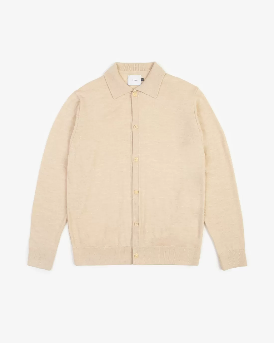 Knitwear | Shirts & Blouses | Rotholz Knit Shirt Sand Heather