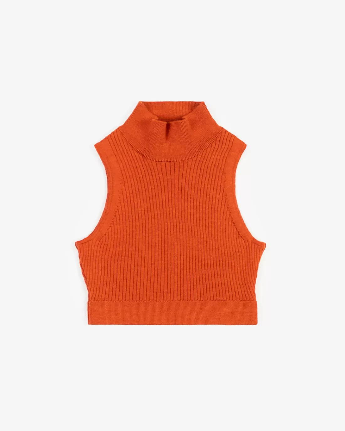 T-Shirts & Tops | Knitwear | Rotholz Knit Singlet Burned Orange