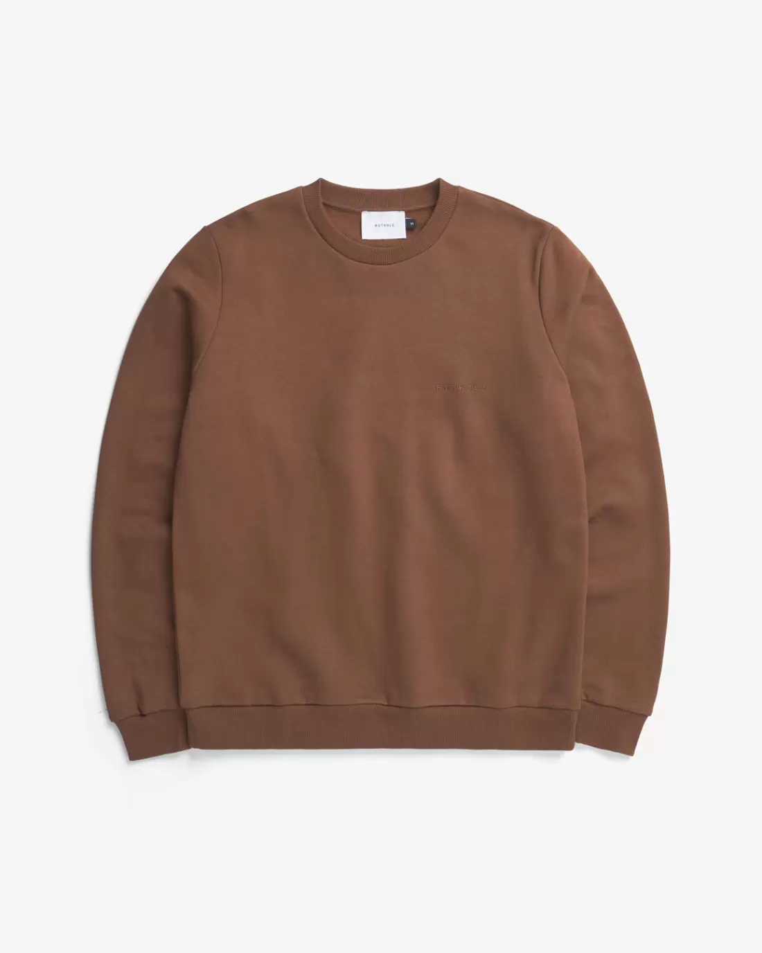 Sweatshirts | Sweatshirts | Rotholz Logo Sweatshirt Organic Cotton - Brown