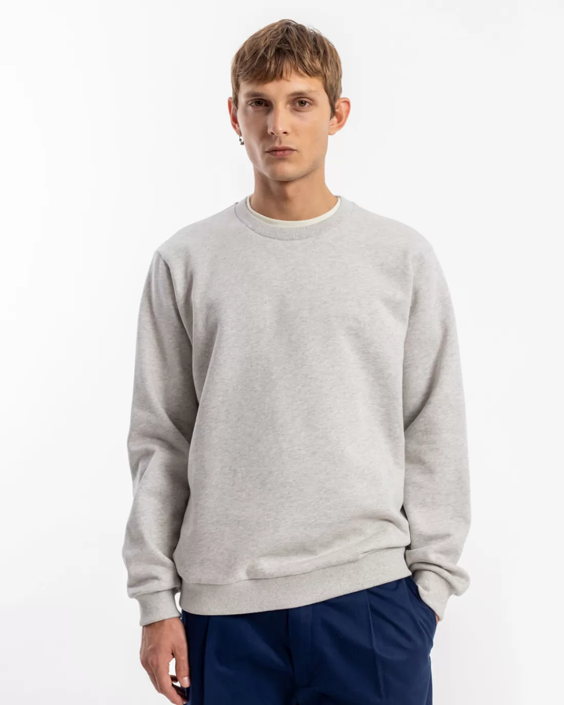 Sweatshirts | Sweatshirts | Rotholz Logo Sweatshirt Organic Cotton - Grey