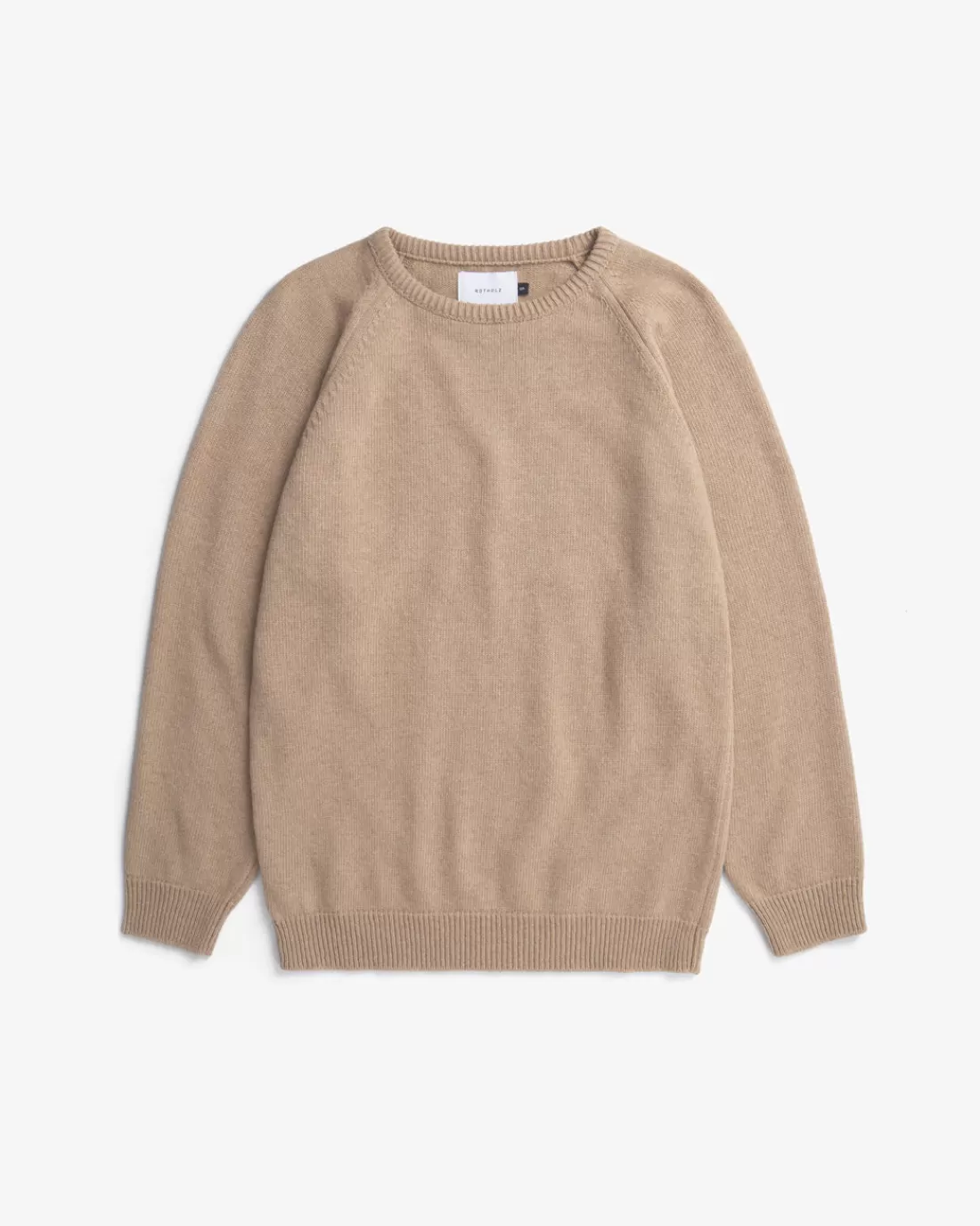 Knitwear | Rotholz Men's Knit Sweater Recycling Mix - Beige