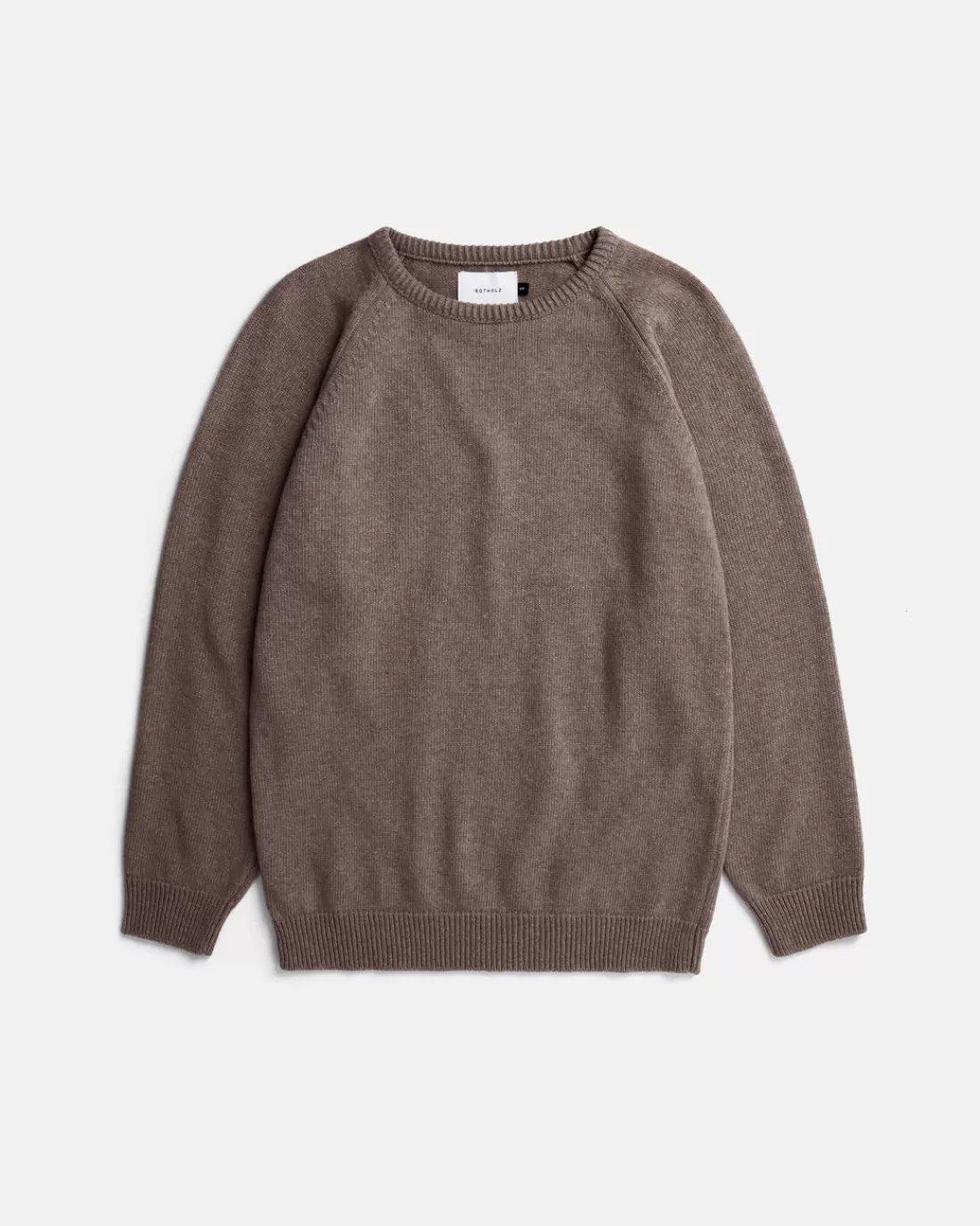 Knitwear | Rotholz Men's Knit Sweater Recycling Mix - Brown