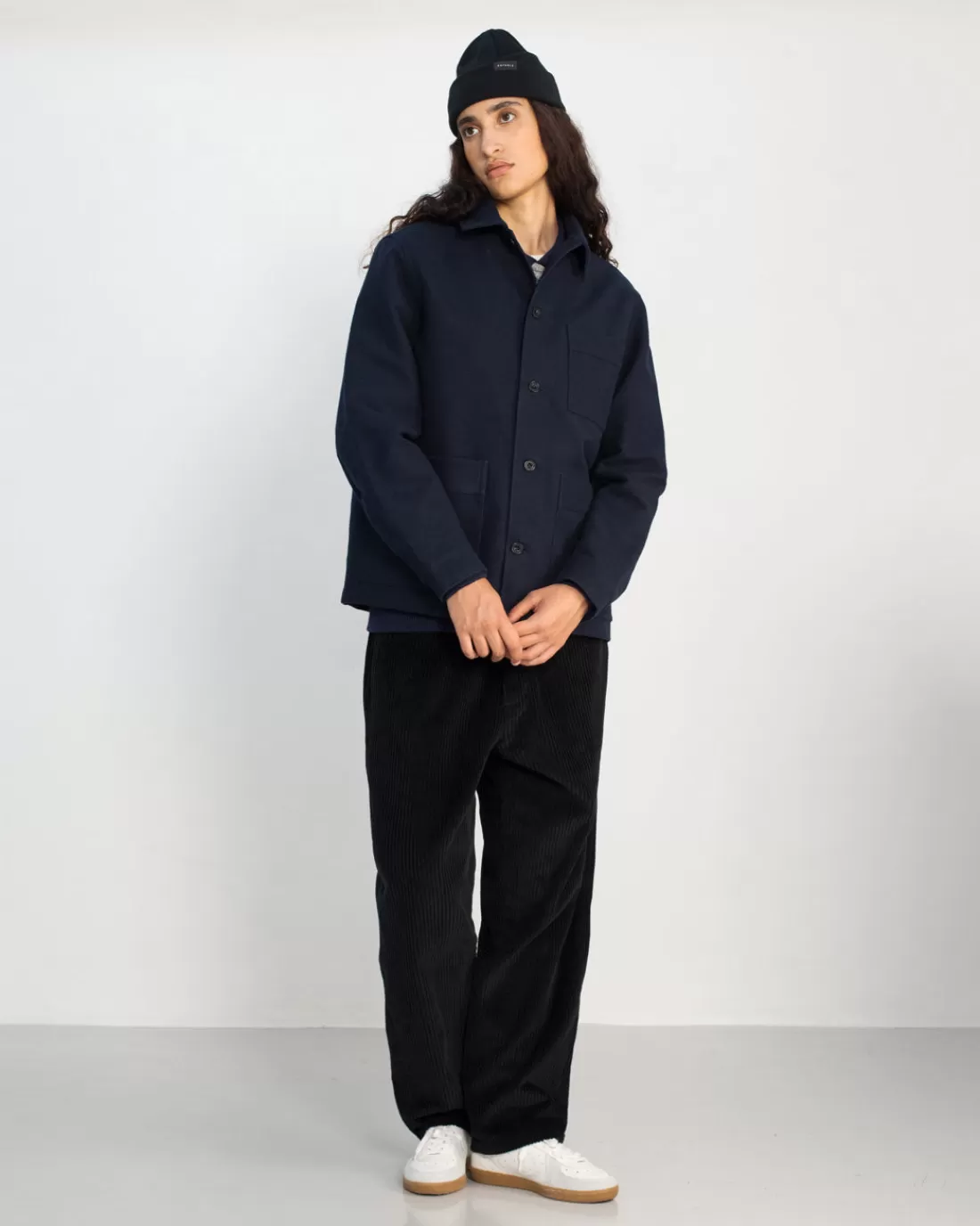 Jackets & Coats | Jackets & Coats | Rotholz Moleskin Overjacket Organic Cotton – Soft Navy