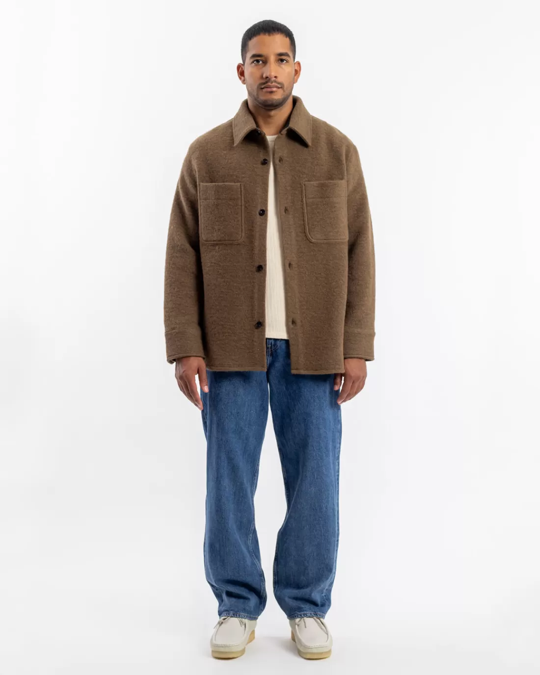 Hemden & Overshirts | Shirts & Blouses | Rotholz Relaxed Overshirt Walnut FW23