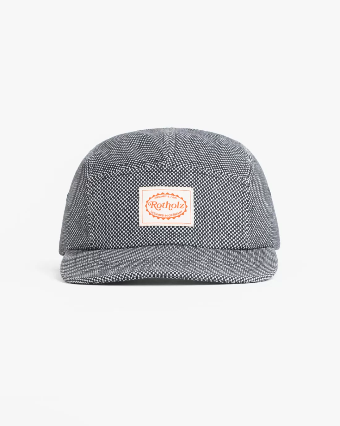 Caps | Caps | Rotholz Retro 5-Panel Cap Black Check