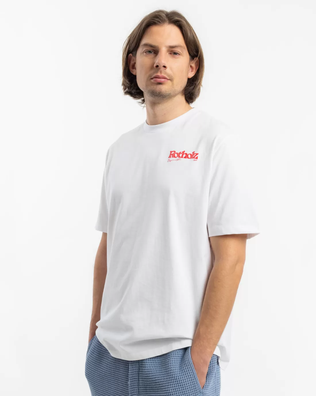 T-Shirts & Tops | T-Shirts & Tops | Rotholz Retro Logo T-Shirt Classic White