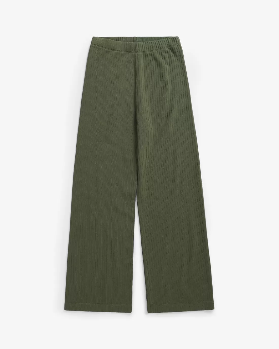 Pants & Shorts | Rotholz Ribbed Lounge Pant Organic Cotton - Moss Green