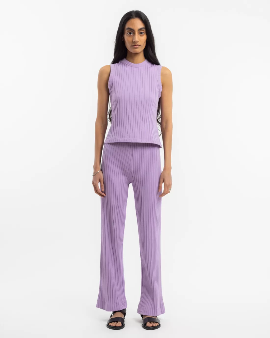 Pants & Shorts | Rotholz Ribbed Lounge Pant Washed Lavender