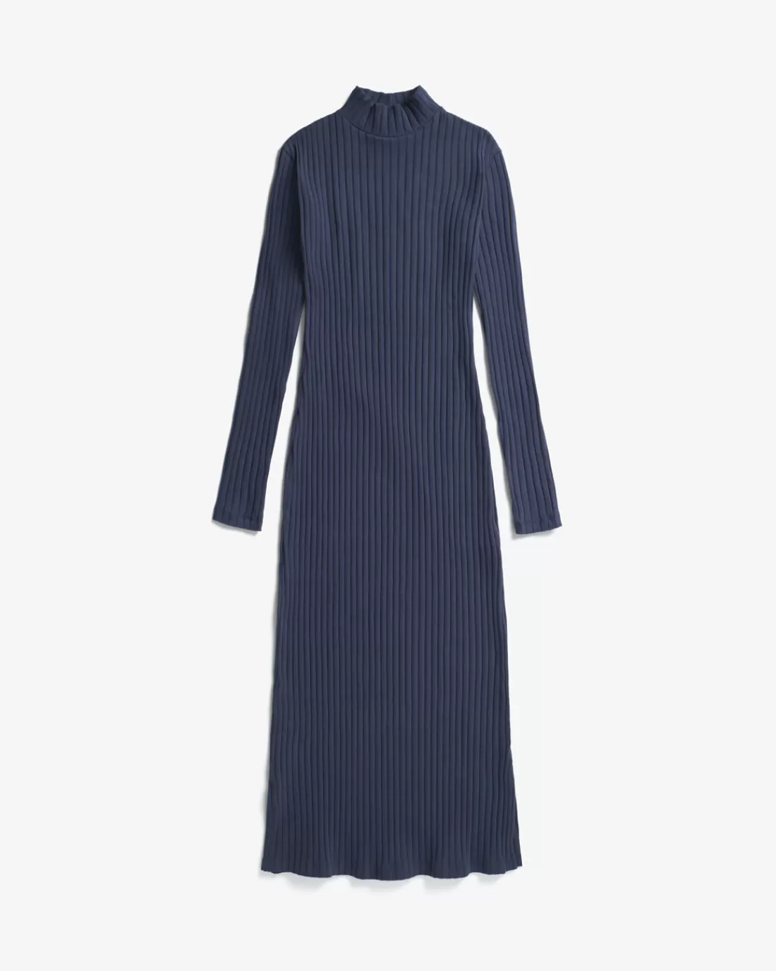 Dresses & Skirts | Rotholz Ribbed Mockneck Dress Organic Cotton - Dark Blue