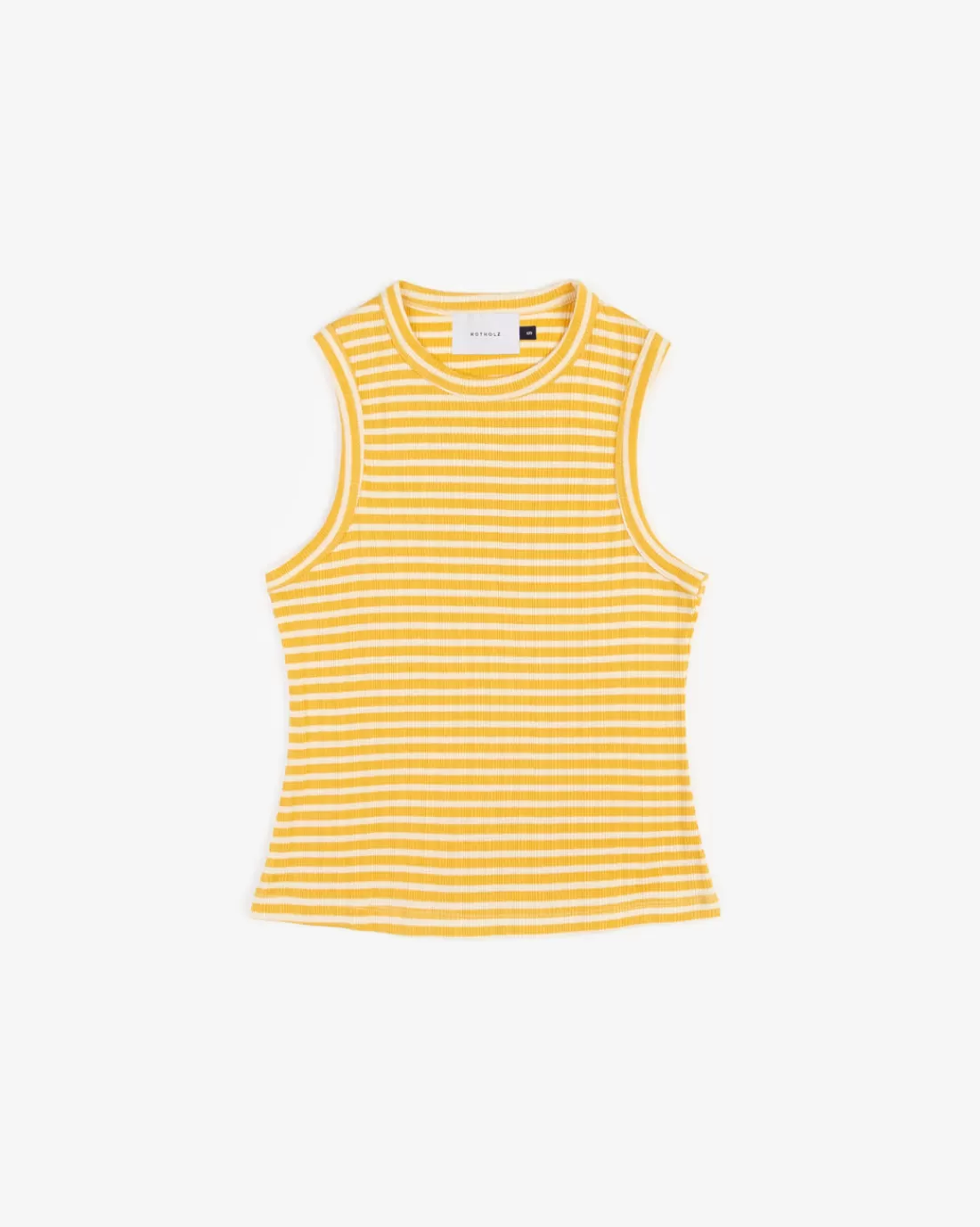 T-Shirts & Tops | Rotholz Ribbed Singlet Yellow/Sand Stripe