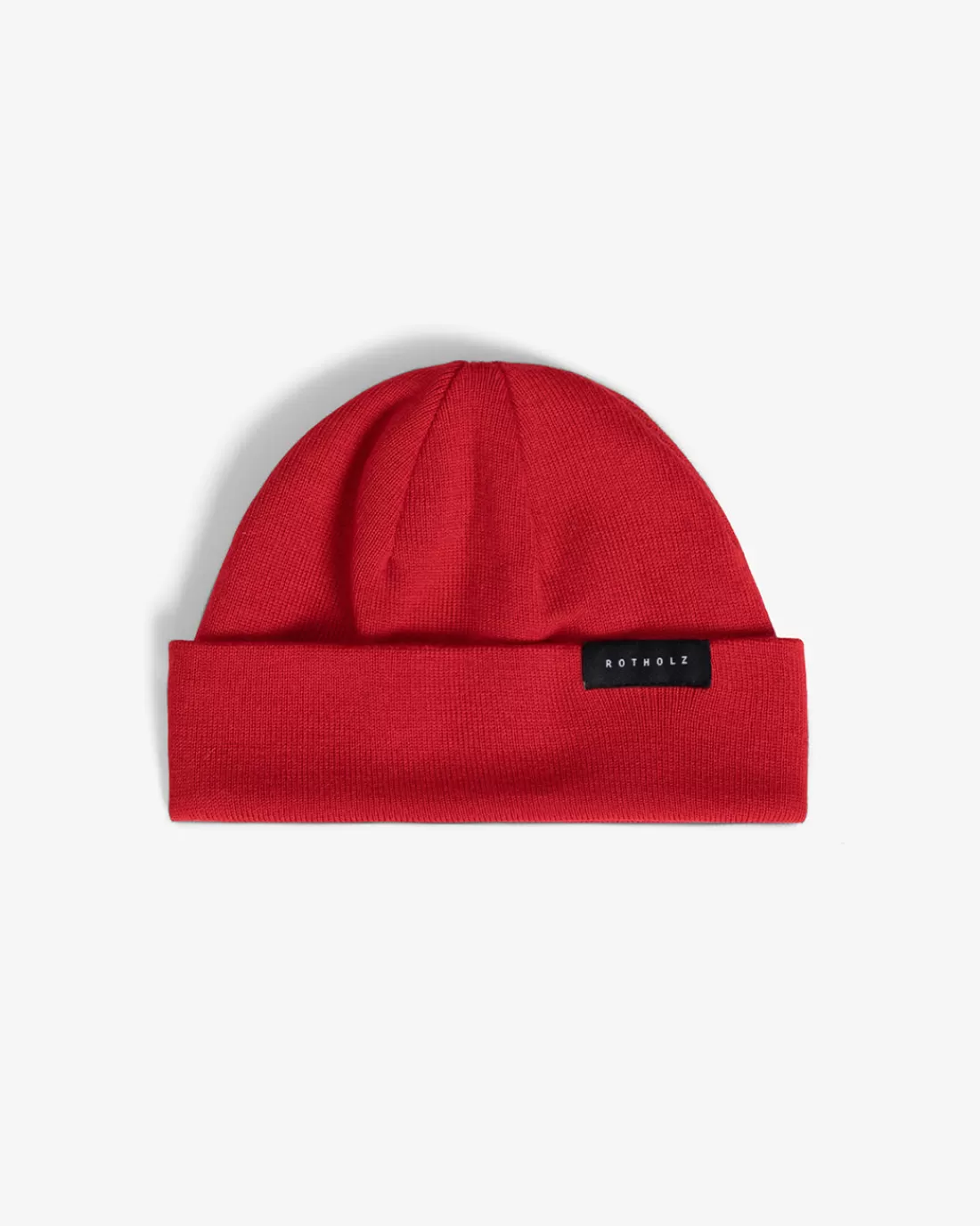 Knitwear | Beanies | Rotholz Short Fine Beanie Merino Wool - Red