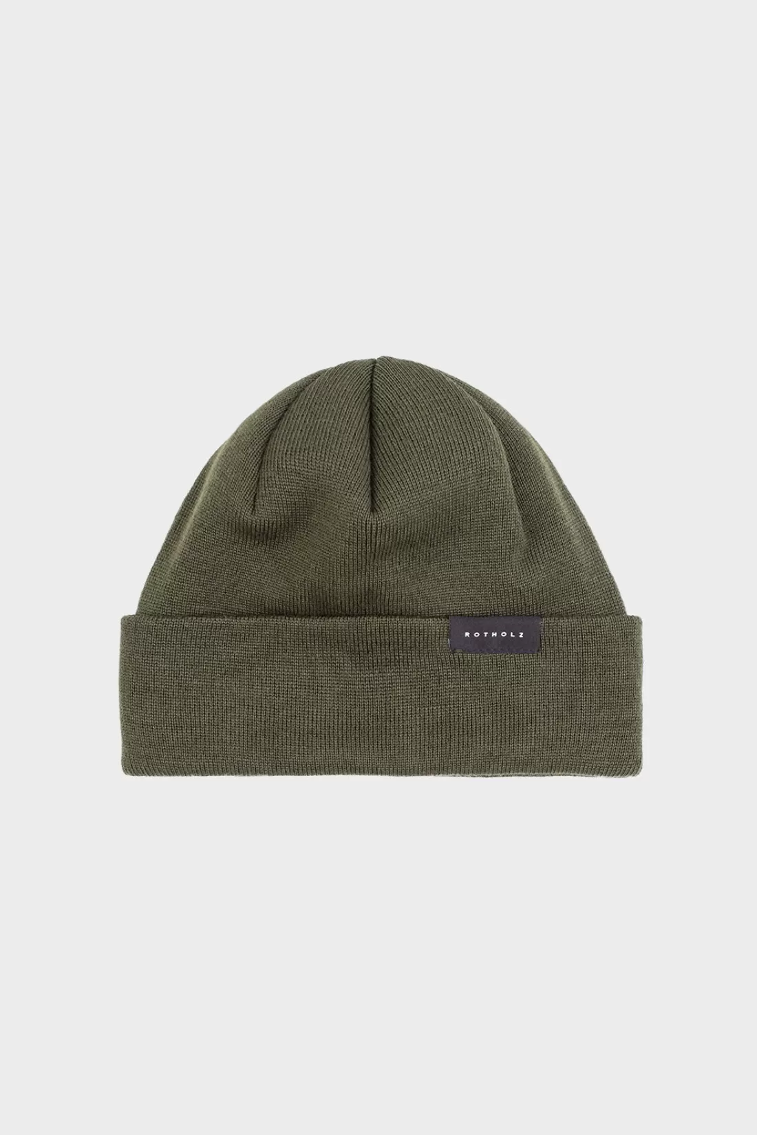 Beanies | Beanies | Rotholz Short Fine Beanie Oliv FW23