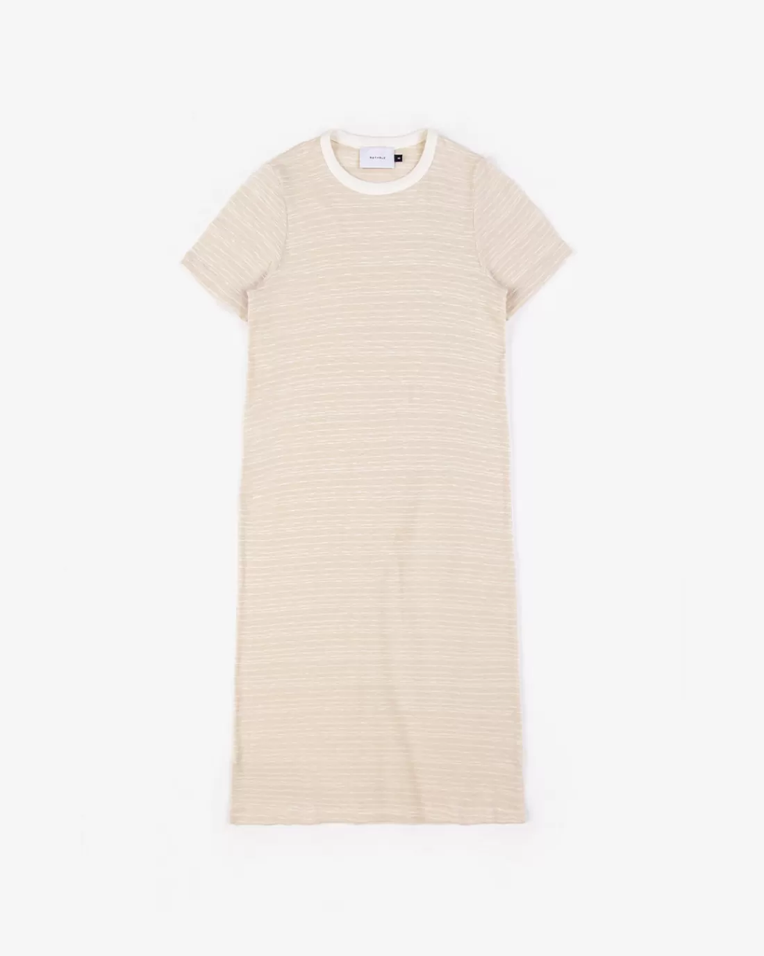 Dresses & Skirts | Rotholz Striped T-Shirt Dress Summer Sand/Off-White