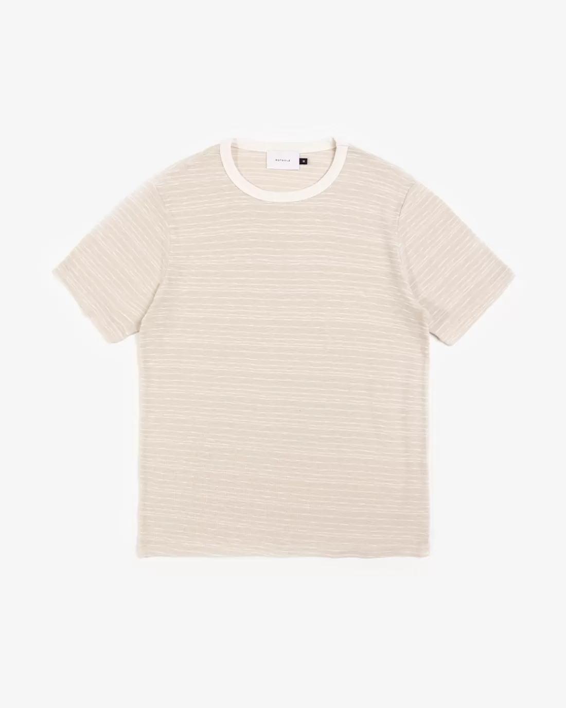 T-Shirts & Tops | T-Shirts & Tops | Rotholz Striped T-Shirt Summer Sand/Off-White