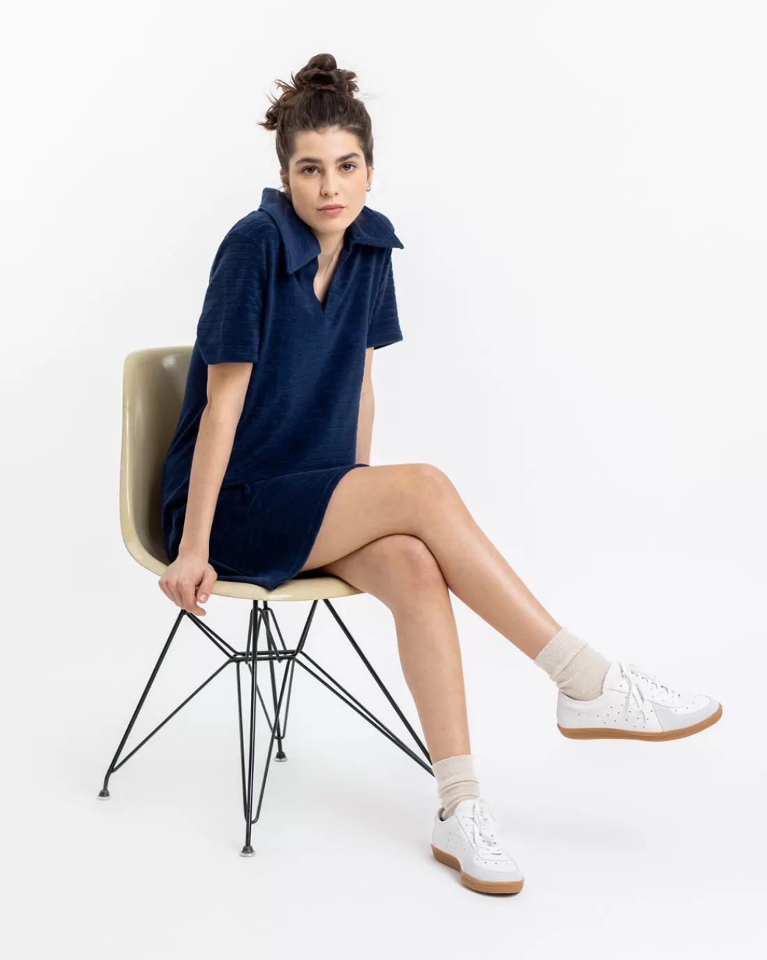 Dresses & Skirts | Rotholz Terry Cotton Polo Dress Navy