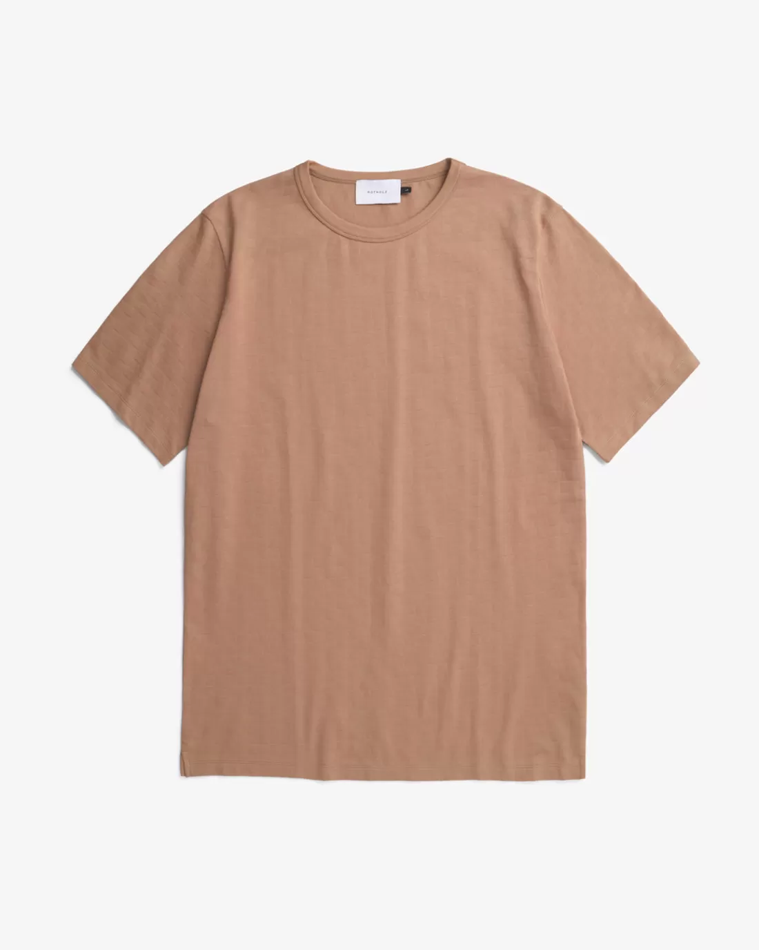 T-Shirts & Tops | T-Shirts & Tops | Rotholz Tonal Check T-Shirt Caramel Brown