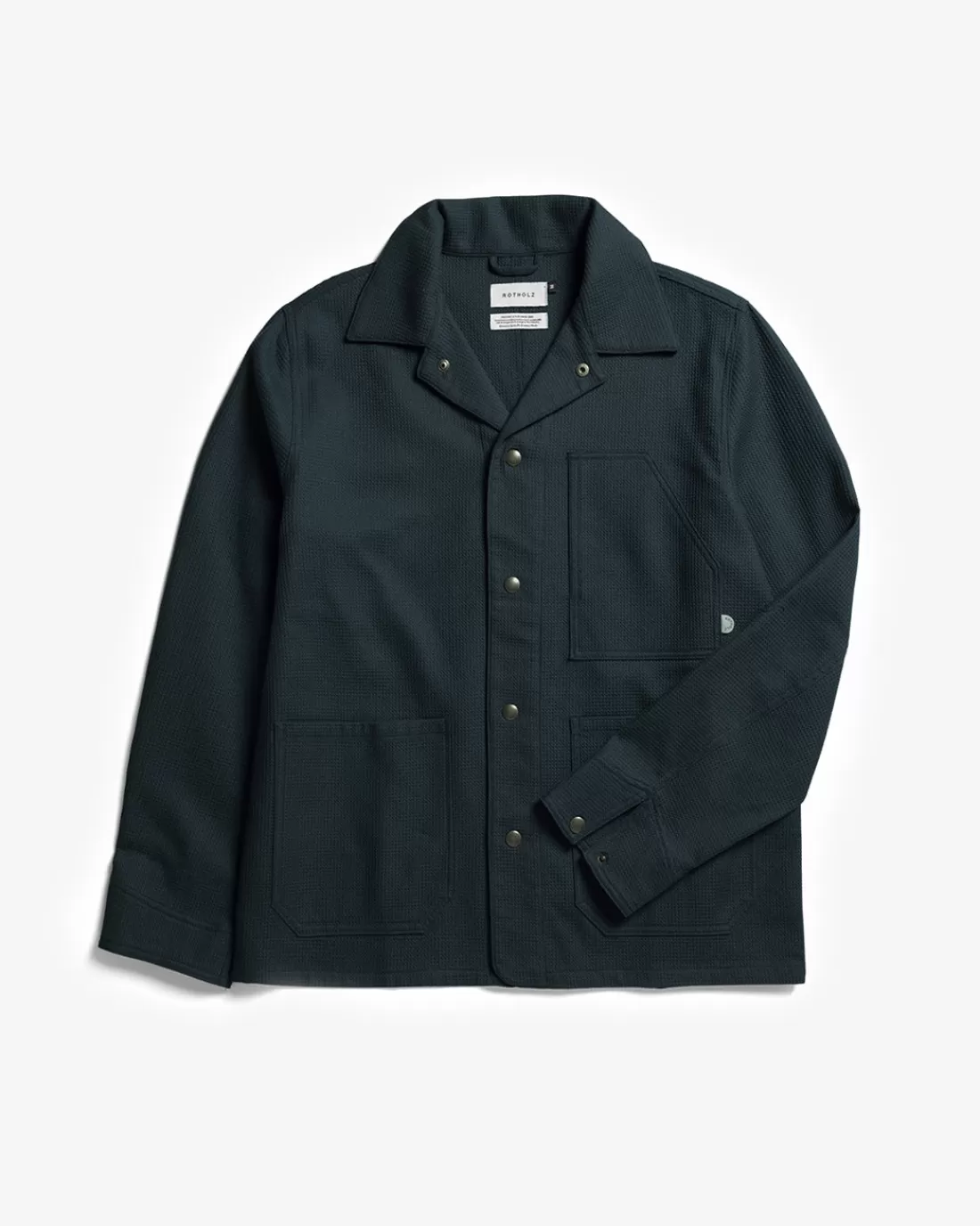 Hemden & Overshirts | Shirts & Blouses | Rotholz Waffle Field Shirt Organic Cotton - Faded Navy