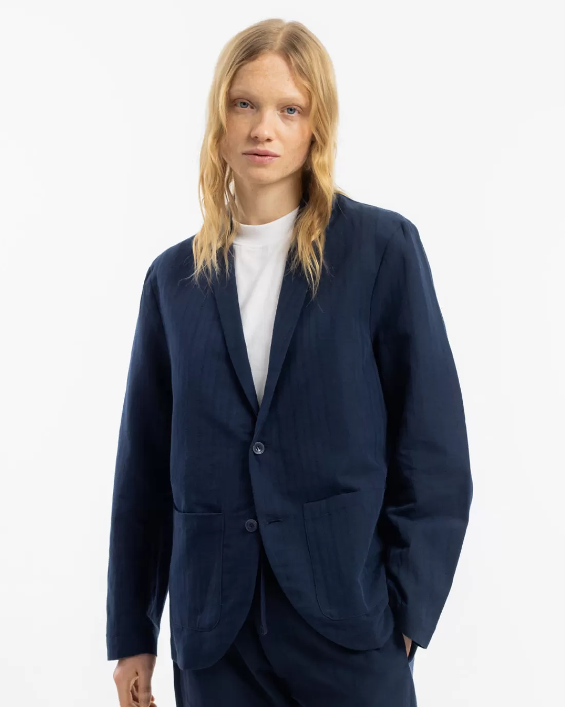 Jackets & Coats | Jackets & Coats | Rotholz Workwear Blazer Midnight Stripe